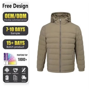 Custom Wholesale Factory Wholesale Mens Ultra <b>Light</b> Down Feather <b>Puffer</b> <b>Jacket</b> Winter Warm Stand Collar Lightweight Coat - Product Image 3