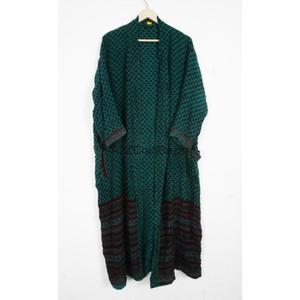 Robe de chambre élégante en soie japonaise patchwork respirante et douce pour femme – Printemps, été, hiver – Style vintage longue et pleine longueur pour la plage - Product Image 5