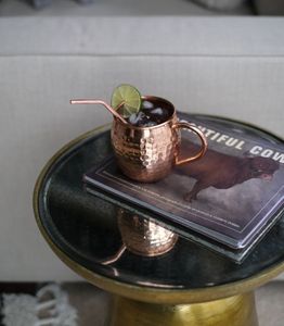 Copper mule mug <b>set</b> hammered handmade drink cups reusable premium <b>beverage</b> <b>serving</b> mugs durable copper collection - Product Image 4