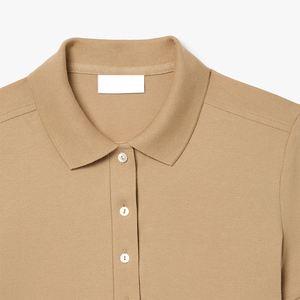 Nouvelle chemise de golf pour femmes, col rond, douce, respirante, séchage rapide, 100% coton, manches courtes, protection solaire, vêtements d'entraînement - Product Image 6