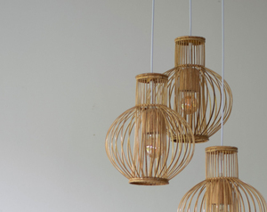 Handmade Rattan Pendant Light Shade Natural Woven Lampshade Boho Hanging <b>Ceiling</b> Lamp Cover for Living Room Dining Room <b>Decor</b> - Product Image 3