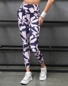 Wholesale OEM Manufactured Custom Brand Logo Printed Sports Activewear Fitness Gym Pants Women's <b>Leggings</b> - Product Image 3