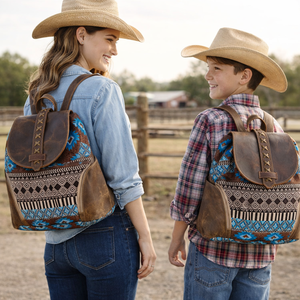 Sac à dos unisexe artisanal léger et portable en cuir véritable et toile pour les voyages, l'université, l'usage quotidien et les sorties décontractées - Product Image 2