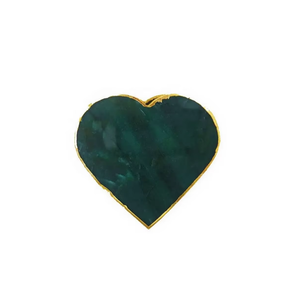 Posavasos de Jade Verde de Alta Calidad en Oferta, Posavasos de Piedra de Cristal con Forma de Corazón para Bebidas, con Soporte para Café, para el Hogar - Product Image 1