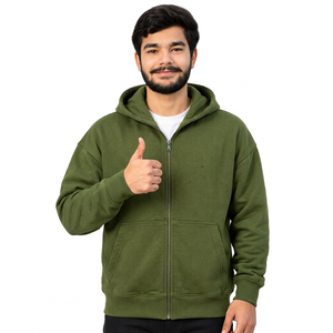 Hoodies personnalisés pour hommes, coupe ample, logo brodé, streetwear pour marques américaines, directement de l'usine. - Product Image 3