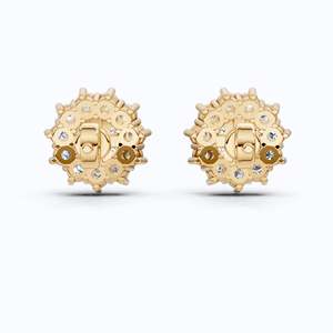 14K Solid Gold Cut Lab Grown Diamond Halo Cluster <b>Stud</b> <b>Earrings</b> IGI Certified Bridal Wedding Party Luxury <b>Fine</b> Jewelry - Product Image 3