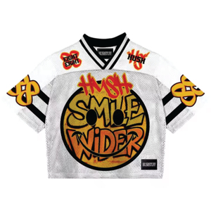 YOURBRAND American Football Jersey Sublimated <b>Print</b> V-Neck Short Sleeve Mesh Breathable <b>Men's</b> Adult Regular Fit 90 Number Back - Product Image 3