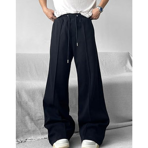 <b>Mens</b> <b>Flare</b> Sweatpants Loose Fit Wide Leg Cotton Fleece Jogger Pants Streetwear Casual Trousers Wholesale Custom Manufacturer - Product Image 2