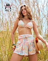 Maillot de bain tendance MLY ceinture extensible Maillot de bain de créateur Triangle de luxe Ensemble bikini de haute qualité