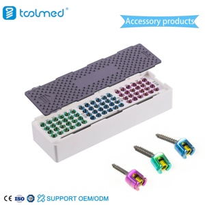 TOOLMED 獣医用滅菌ボックス 多軸脊椎スクリュー ステンレス鋼 |   猫犬用整形外科手術器具トレイ - Product Image 2