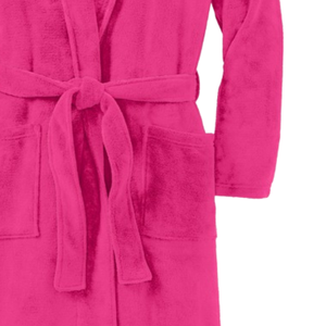 Peignoir en microfleece doux et confortable, léger, à manches longues, pour la détente à la maison, vêtement de mode - Product Image 2