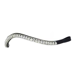 Cintas para la Frente de Caballo de Cuero Ondulado en Oro Rosa de la Mejor Calidad, 12 mm, con Cristales Grandes, Se Acepta OEM, Productos Ecuestres - Product Image 5