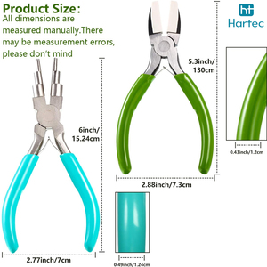 2 Pcs Specialty Jewelry <b>Pliers</b> <b>Set</b> Nylon Jaw Straightening <b>Plier</b> & 6 Step Wire Looping Bail Making Tool for Crafting - Product Image 3