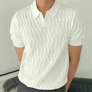 เสื้อเชิ้ตแฟชั่นวินเทจ Y2K สไตล์ใหม่ พรีเมียม ODM OEM  แบบถักลายเคเบิ้ล  โลโก้สั่งทำได้  ผ้าฝ้ายแท้ 100% ระบายอากาศได้ดี  ทรงสั้น - Product Image 2