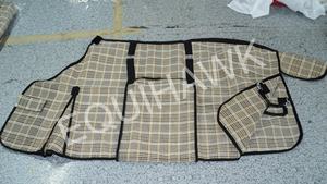 Tapis d'été personnalisé anti-mouches pour chevaux PU MESH NET Ripstop Polycoton Polaire Polyester Remplissage Dressage Utilisation avec fourrure - Product Image 2