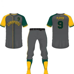 Professional Grade Baseball Team Uniform Supplier Breathable <b>Athletic</b> Fabric ODM OEM Production - Product Image 5
