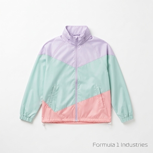 Chaqueta Bomber Unisex con Bloques de Color de Formula 1 Industries, Cortavientos, con Cierre Frontal, Cuello Alto, 100% Nailon, para Invierno, Estilo Deportivo - Product Image 1