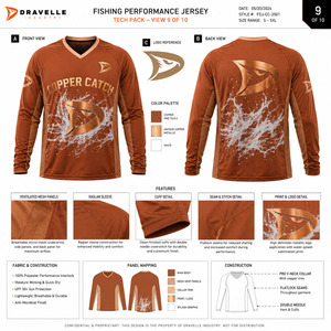 Maillot de pêche personnalisé OEM pour homme, grande taille, manches longues, UPF 50+, séchage rapide, sublimation, performance, 100% polyester - Product Image 5