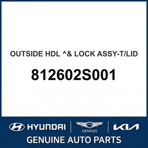 Repuestos y Accesorios para Autos y Camionetas Tucson Nuevos 812602S001 - Product Image 1