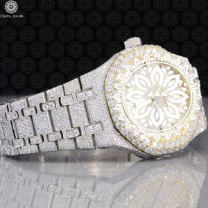 Montre de luxe Charm Jewells en acier inoxydable avec boîtier carré, cadran de 40 mm, mouvement mécanique analogique, verre, résistance à l'eau 10 bars, automatique - Product Image 2