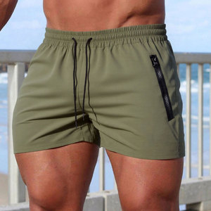 <b>Men's</b> Red Mid Waist Elastic <b>Shorts</b> <b>with</b> <b>Zipper</b> <b>Pocket</b> Quick Dry Breathable Drawstring Closure Casual Wear 100% Polyester - Product Image 4