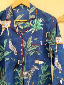 Conjunto de Pijama de Manga Larga con Estampado Floral de Algodón Puro Suave de Alta Calidad para Mujer, Talla Grande, Ropa de Dormir para Primavera y Verano - Product Image 4