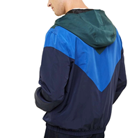 Veste coupe-vent légère à capuche pour homme, fermeture éclair intégrale, imperméable, respirante, veste décontractée pour l'extérieur