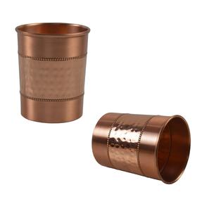 Gobelet ayurvédique en cuivre pur, fait main, martelé, écologique et durable, avec coffret cadeau personnalisé pour mariage et maison - Product Image 3