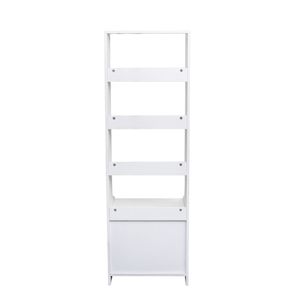 Bookshelf Nightstand with <b>2</b> <b>Storage</b> <b>Drawers</b> for Bedroom - Product Image 6