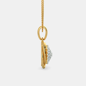 Collar con Colgante de Diamantes Cultivados en Laboratorio en Forma de Espiral Dorada - Product Image 6