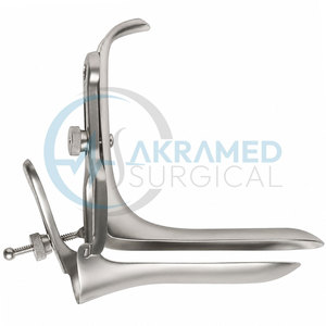 Espéculo vaginal de acero inoxidable al por mayor, con apertura lateral, reutilizable, instrumentos de examen ginecológico y obstétrico para cirugía - Product Image 2