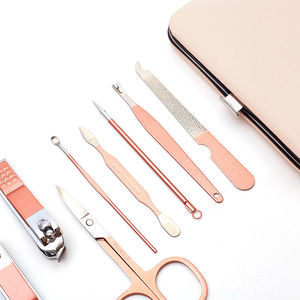 Ensemble de manucure et pédicure professionnel de qualité supérieure, luxueux, en acier inoxydable, outils de soin des ongles, coupe-ongles, fermeture éclair simple, durable - Product Image 3