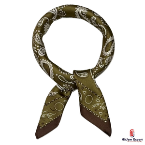 High Quality Premium Printed Short <b>Scarf</b> Fabric White Label Service OEM ODM Textile Manufacturer Custom Fabric Products Export - Product Image 4
