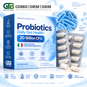 Complément Probiotique OEM ODM Marque Privée 20 Milliards de UFC Multi-Souches Soutien Digestif Santé Intestinale Gélules Végétales Fabriqué à Taïwan - Product Image 1