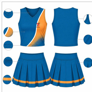 Uniforme de cheerleading pour événements sportifs d'équipe, nouvelle conception, tissu doux de qualité supérieure, coupe confortable, pour professionnels. - Product Image 6