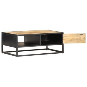 Tavolino grezzo in legno di Mango con 35.4 porta intagliata \ "x21.7 \" x14.2 \" - Product Image 3