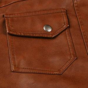 Veste d'hiver unisexe en cuir de vache véritable, style motard, écologique, séchage rapide, imperméable, respirante, à capuche, fermeture éclair, grande taille - Product Image 5