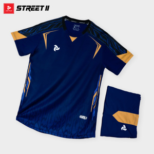 Ensemble de maillots de football Just Play Street II 100% polyester, séchage rapide, respirant, manches courtes, col roulé, imprimé par transfert thermique - Product Image 1