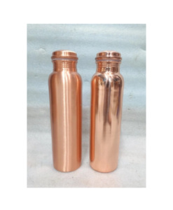 Bouteille d'eau en cuivre texturé antique personnalisée, style de vie sain, vaisselle en plastique d'aspect fantaisie - Product Image 5