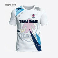 T-shirt de sport pour homme, design professionnel, uni, sportif, 100% polyester, respirant, coupe classique, logo personnalisé, impression par sublimation