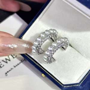 Pendientes de Lujo de Alta Gama con Microincrustaciones de Circonia, Perlas Naturales de Agua Dulce para Mujer, Multifunción - Product Image 3