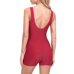 Traje de Baño Personalizado de Una Pieza para Mujer, Spandex/Poliéster, Corte Alto, Escote en V, para Playa y Deportes - Product Image 4