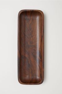 Hot Selling <b>Black</b> Wooden <b>Serving</b> <b>Tray</b> Set of Two with Beaded Edges for Snacks Drinks Party Kitchen Dining Table Elegant Stylish - Product Image 3