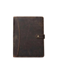 Leather Business Document Organizer Portfolio <b>Folder</b> Resume Case <b>Card</b> Holder Writing Pad Folio for Professionals Office &College - Product Image 1