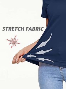 T-shirt pour femmes, haut de gamme, en coton respirant, tissu doux, décontracté, à porter au quotidien, confortable, élégant, tenue moderne pour femmes - Product Image 6