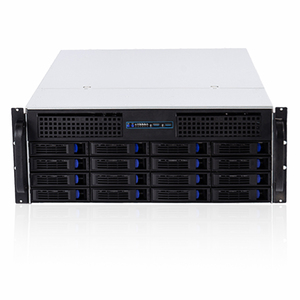 Châssis de serveur de stockage GPU HPC AI Deep Learning 4U à 16 baies de disques, échange à chaud, avec boîtier rackable à haut débit d'air pour l'IA et le stockage - Product Image 1