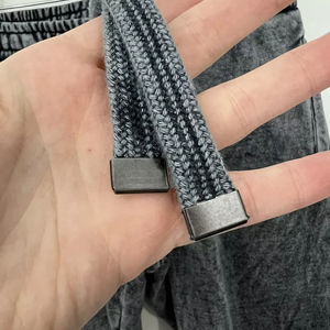 Pantalon de survêtement homme en toile mi-lourde avec logo personnalisé, taille élastique, coupe droite, taille mi-haute, respirant, imperméable, style décontracté - Créer - Product Image 4