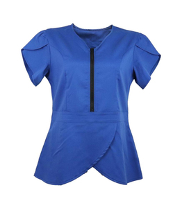 OEM Slim Fit Zipper Stretch <b>Scrub</b> Sets New Style Breathable Nurse <b>Uniforms</b> Top/Hospital <b>Uniforms</b> Design - Product Image 4