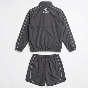 Conjunto deportivo personalizado de 2 piezas para hombre, chaqueta con cremallera y pantalones cortos para correr y entrenar - Product Image 4