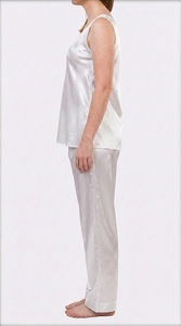 Conjunto de Pijama de Satén sin Mangas para Mujer, Ropa de Dormir de Seda Suave, Ropa Casual para Estar en Casa, Traje de Noche - Product Image 2